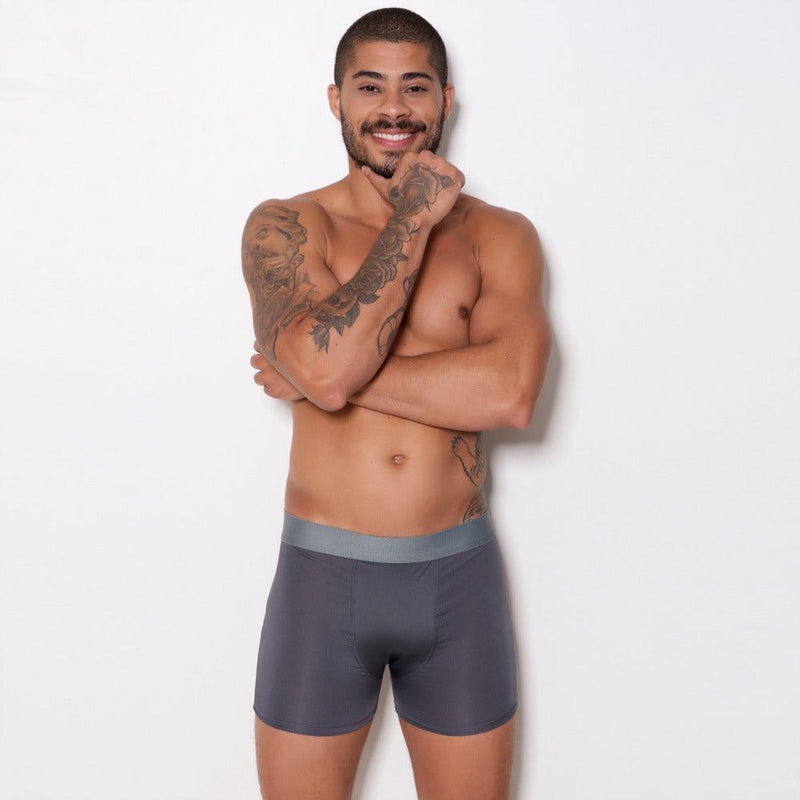 Cueca Boxer Microfibra Lisa