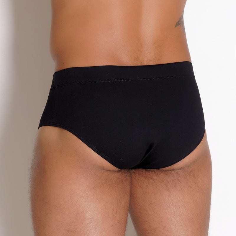 Cueca Slip Cotton Elástico Embutido