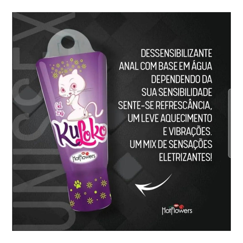 Kuloko Gel Dessensibilizante e Excitante Anal 15g