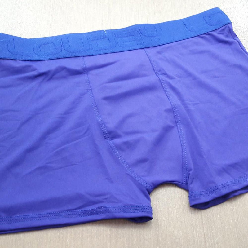 Cueca Boxer de Microfibra Elástico Bordado