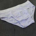 Cueca Slip Microfibra Lisa Elástico Bordado