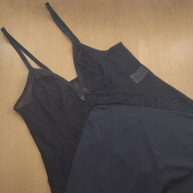 Camisola Feminina Microfibra Detalhe Tule e Renda